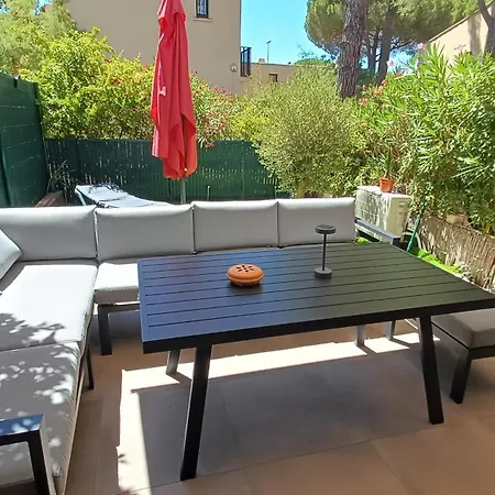 דירה L'ecrin Du Sud 4p Elegant, Clim , Piscine, 50m Village Naturiste *