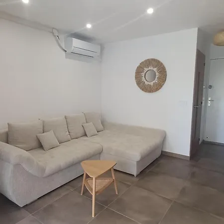 דירה L'ecrin Du Sud 4p Elegant, Clim , Piscine, 50m Village Naturiste