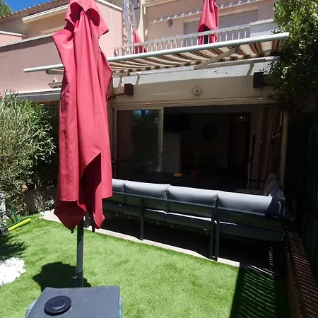 דירה L'ecrin Du Sud 4p Elegant, Clim , Piscine, 50m Village Naturiste